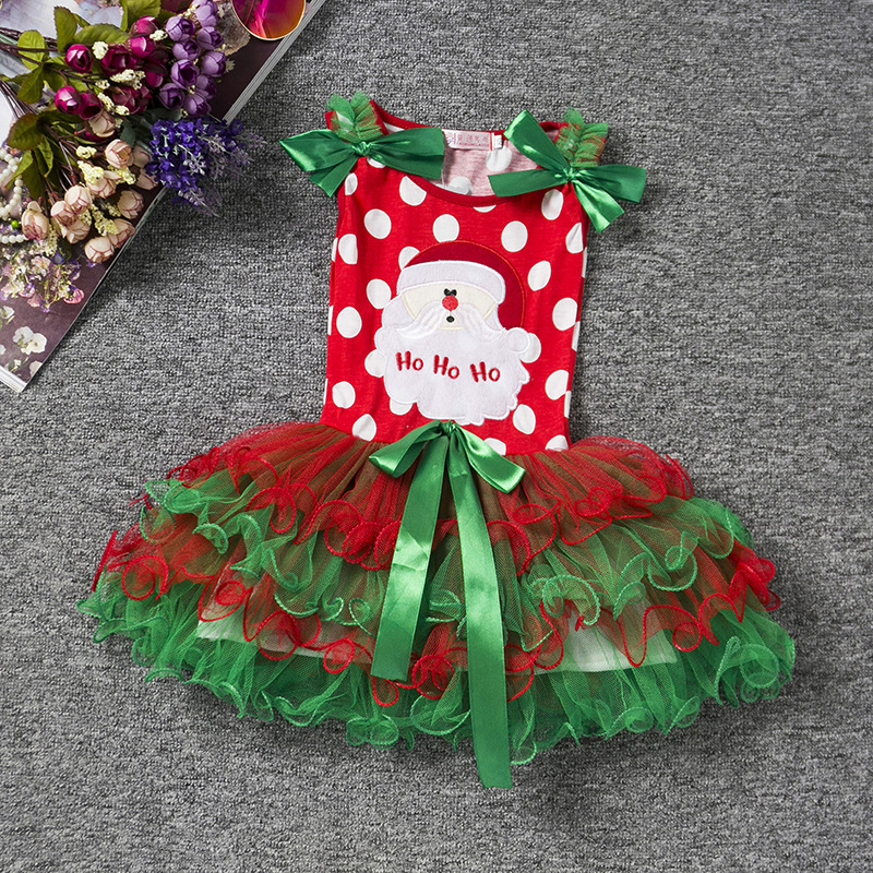 F68119 christmas girl dress